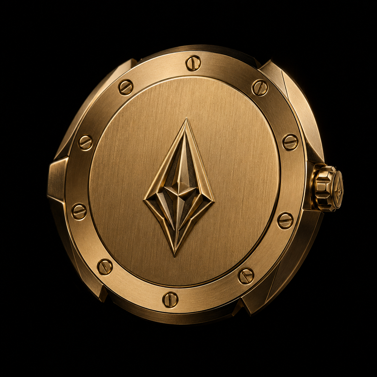 Diamond Shield engraved caseback detail
